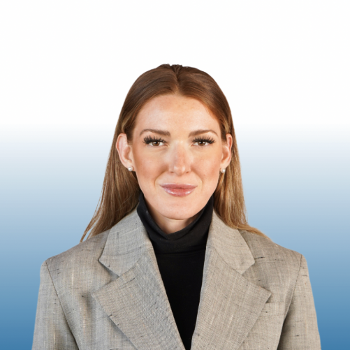 Female Equity team member in a gray blazer and black turtleneck